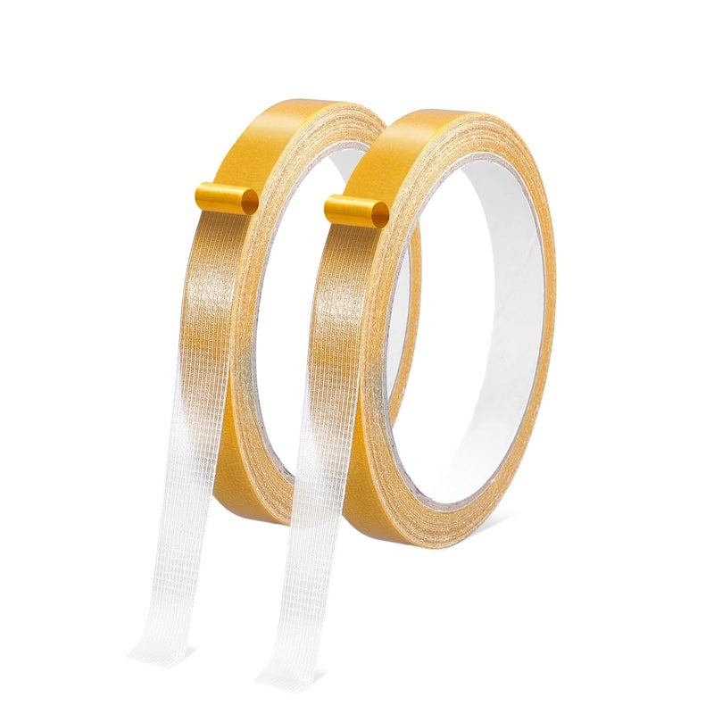 shimsol Double Sided Fabric Hem Tape for Clothes Pants Curtains,No Sew No Iron Hemming Fashion Tape for Women Clothes to Stay in Place,Dress Tape Fabric to Skin Friendly Sticky But Removable 0.5 in x 33FT(2) - Image 1